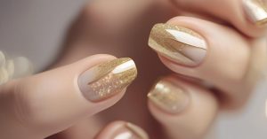 Paznokcie ze złotym akcentem: Idealny manicure dla każdej kobiety